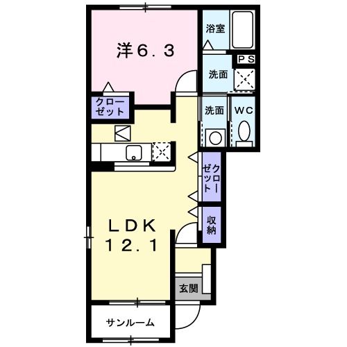 シュクレ ポワール_間取り_0