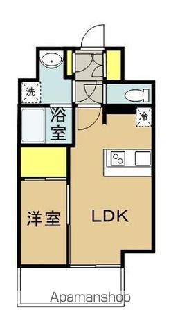 地下鉄箱崎線 中洲川端駅 徒歩5分 15階建 築10年の間取り写真