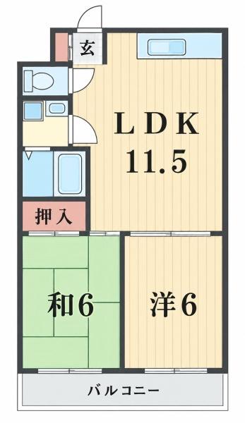グレースハイムの間取り写真
