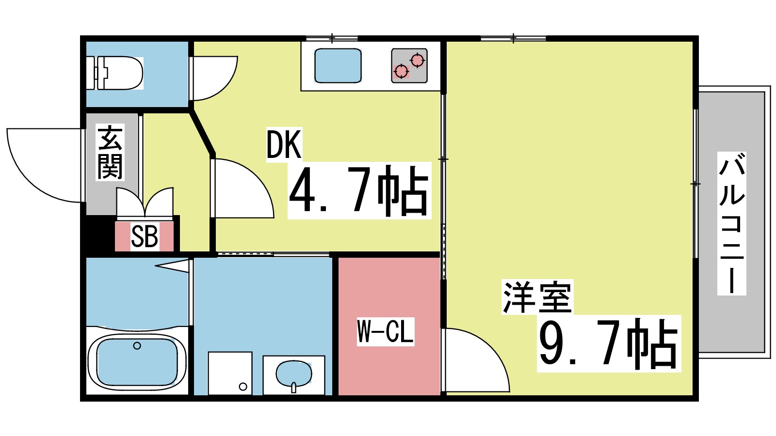 灘区赤松ハイツの間取り