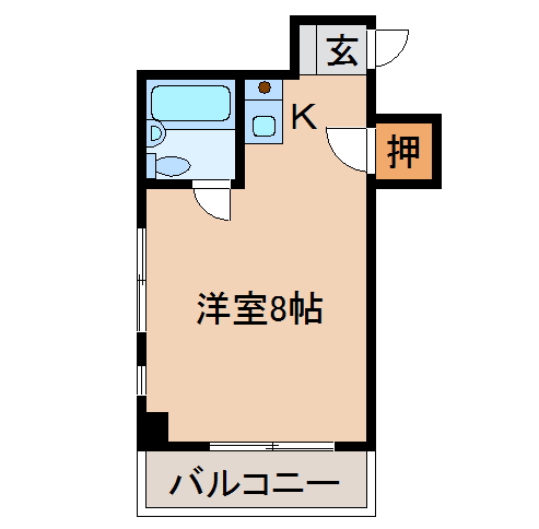 コーポホワイト旭橋の間取り