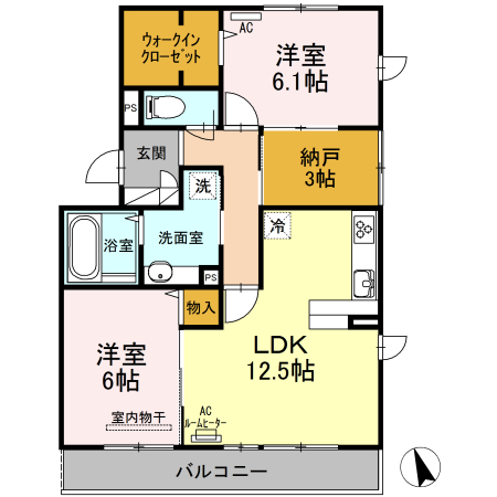 クルール・ローズの間取り