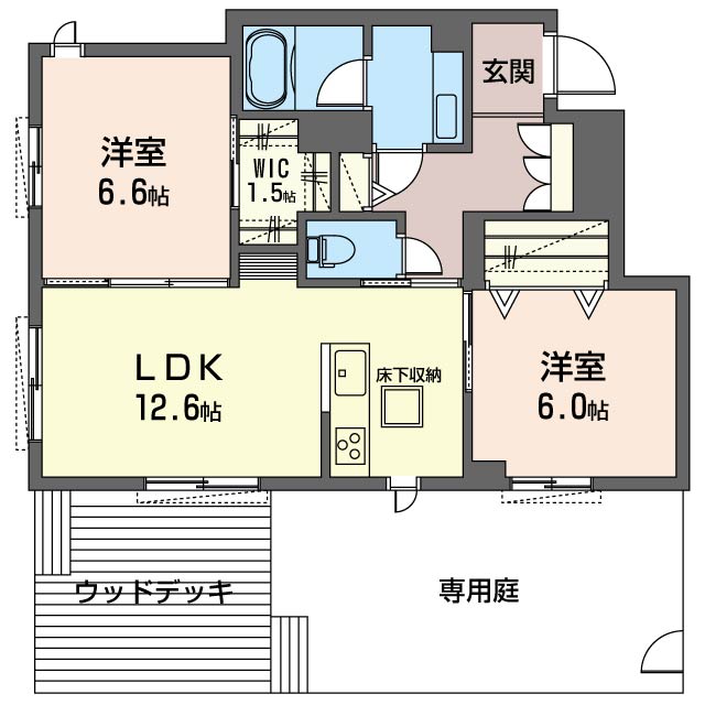 ベレオ　ヴィラ　リーブス東川口の間取り