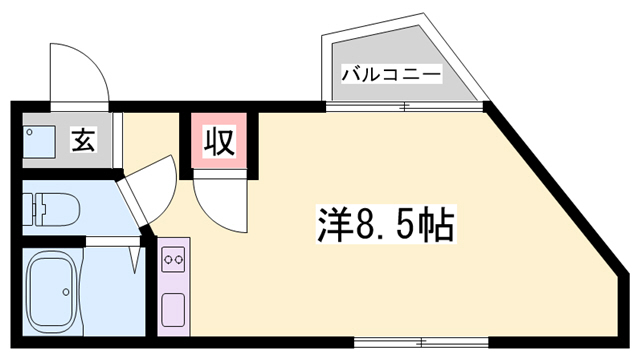 ベルフラワー岡町の間取り