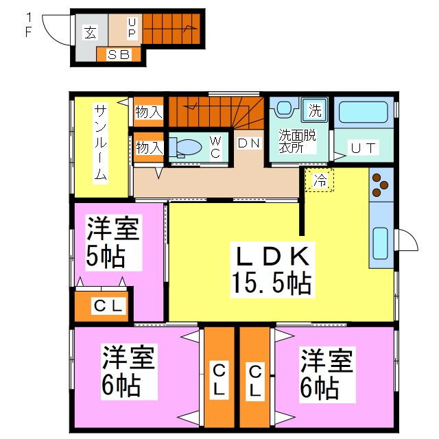 アステート菅谷の間取り