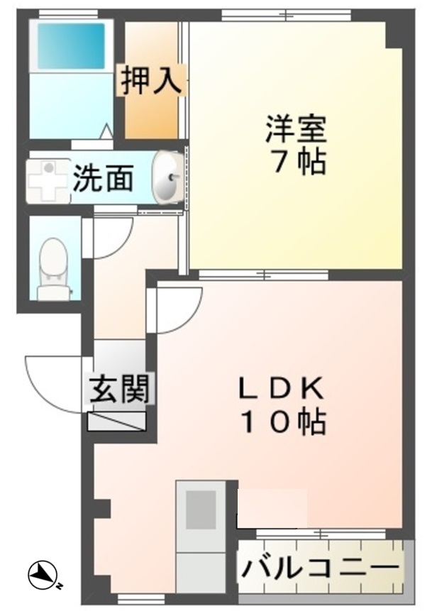 サングレイス新神田の間取り