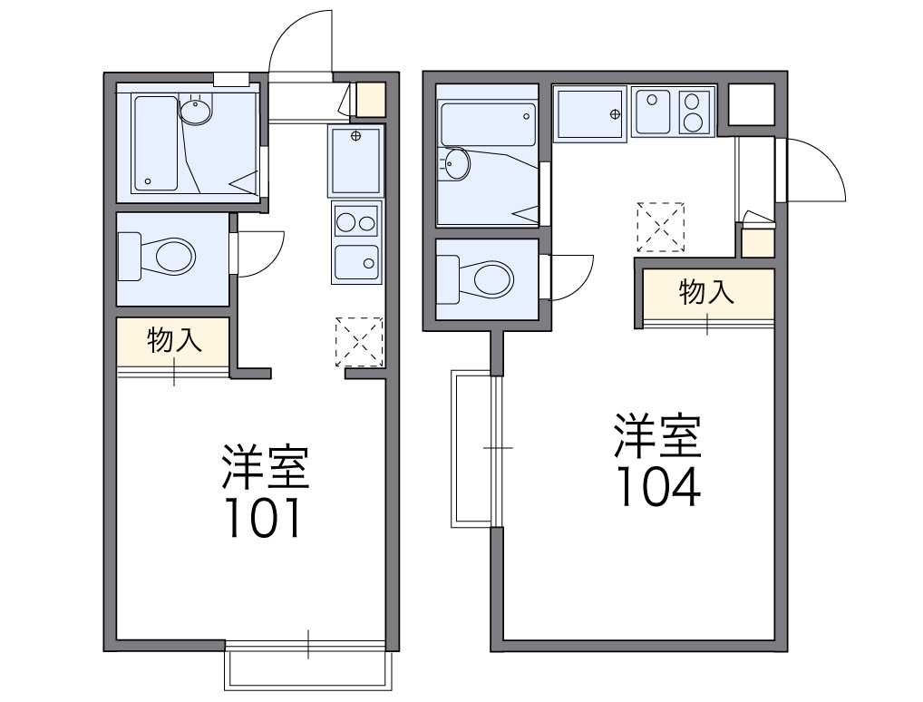 横須賀市浦賀のアパートの間取り