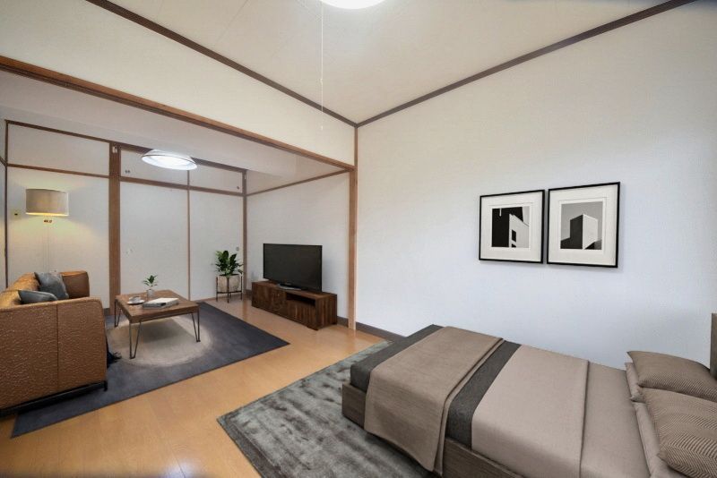 居室・リビング　【家具家電は物件に付帯しません】