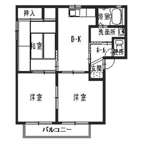 兵庫県姫路市東今宿４（アパート）の賃貸物件の間取り