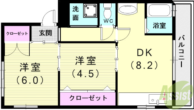 森マンションの間取り