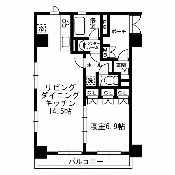 中央区月島のマンションの間取り