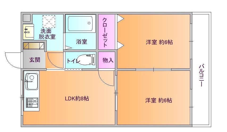 サンスクエア上町の間取り