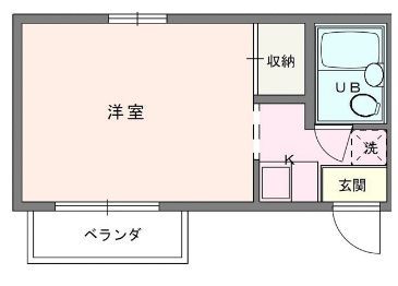 海老名市河原口のアパートの間取り