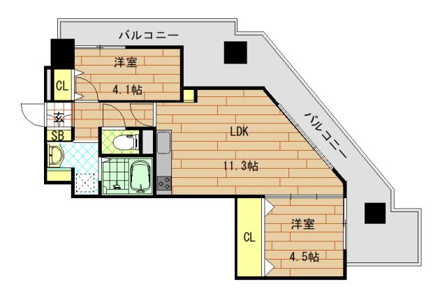 希来里の間取り