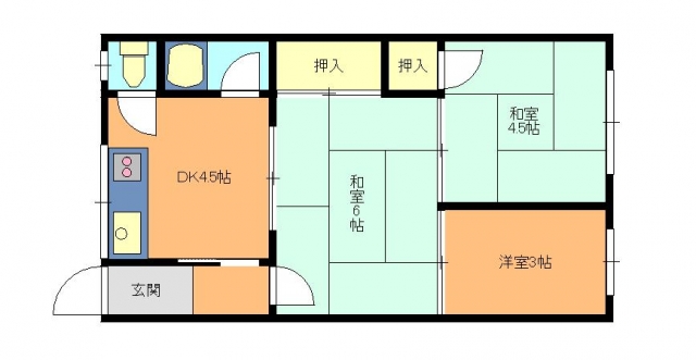 第3山楽荘の間取り