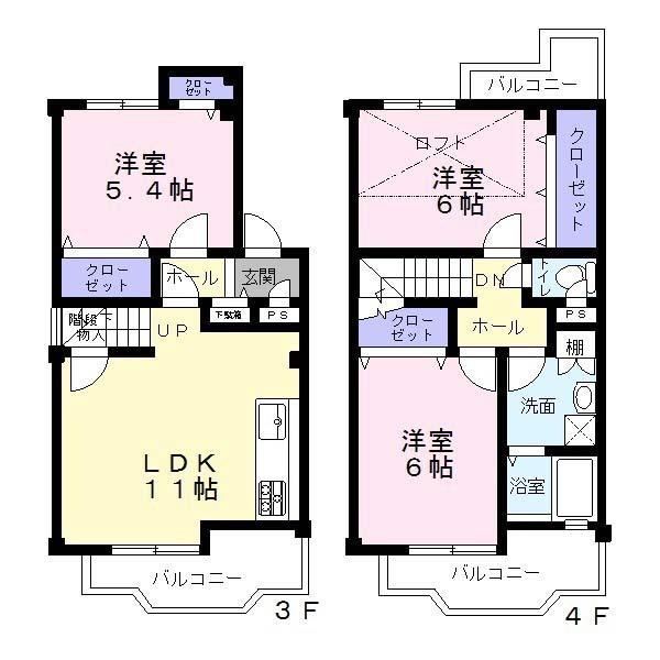 アルティエーレ・セラＡ棟の間取り