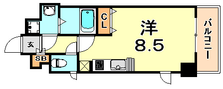 スワンズ新神戸ウィータの間取り