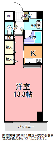 リバティ梅香の間取り