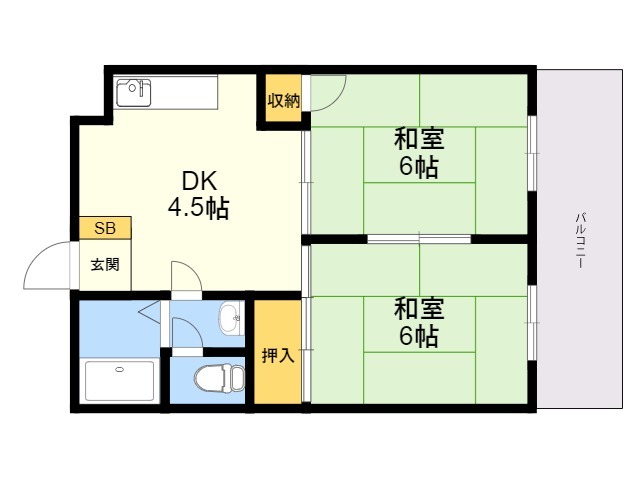 プレアール今光の間取り