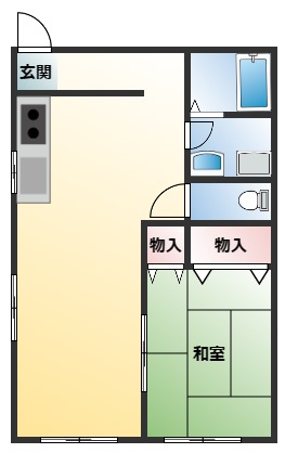 【コーポはしやまIの間取り】