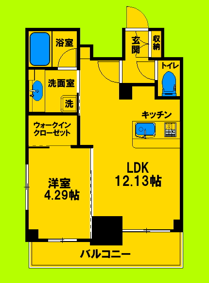 吹田市広芝町のマンションの間取り