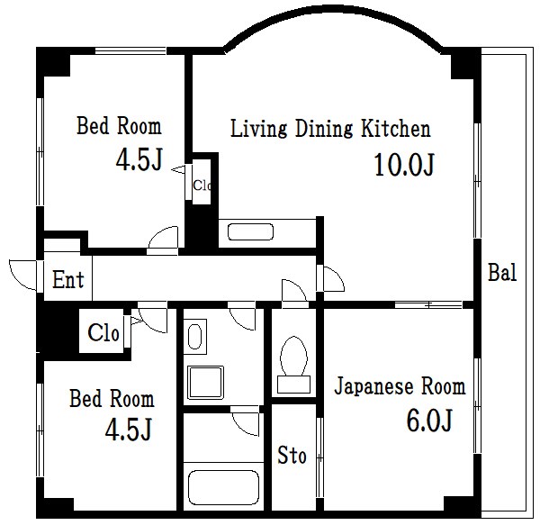 江東区南砂のマンションの間取り