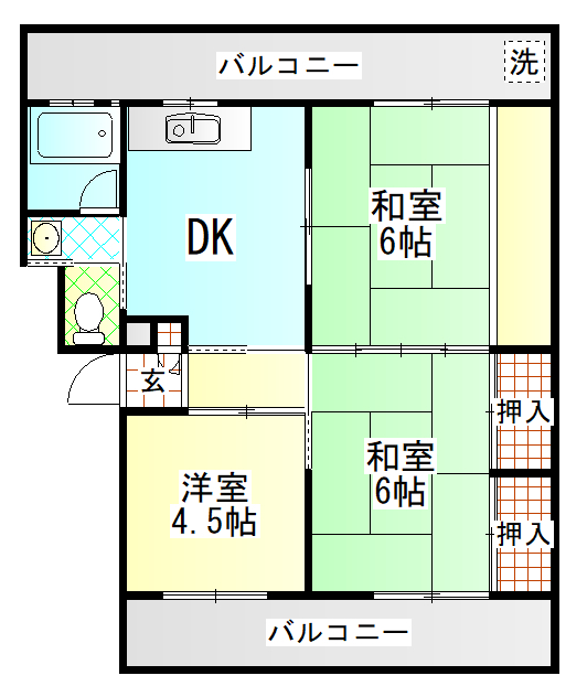 ミヤザキ第２マンションの間取り