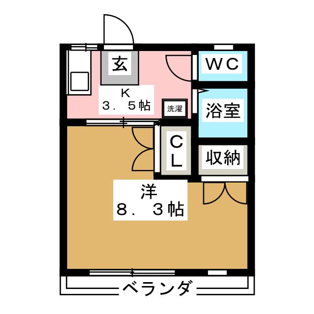 ｋｉｍａｃｈｉ１４３７ＭＨビルの間取り