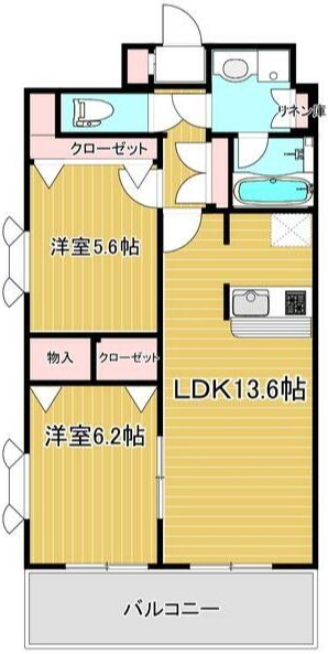 【コンフォート大泉学園2の間取り】