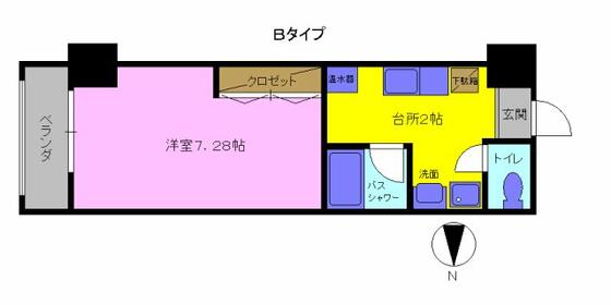 明日香大分駅南の間取り