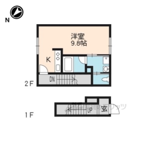 レジデンス衣笠鏡石の間取り