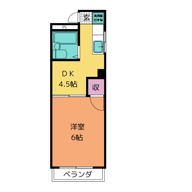 ホワイトハイツヒビノの間取り