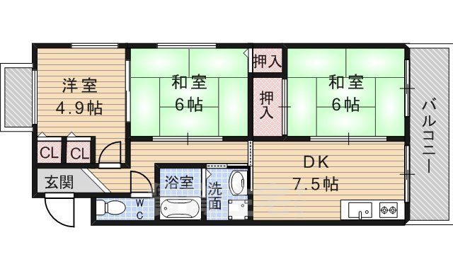 平成ハイツの間取り