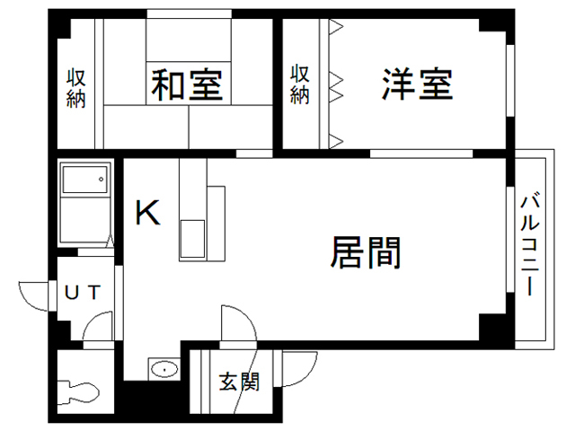 エスティパレス２１Ｂの間取り