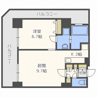 グランドタワー札幌の間取り