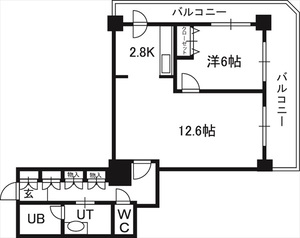 ＰＲＩＭＥ　ＵＲＢＡＮ札幌　ＲＩＶＥＲ　ＦＲＯＮＴの間取り