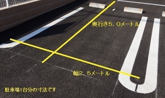 【高松市松島町のアパートの駐車場】