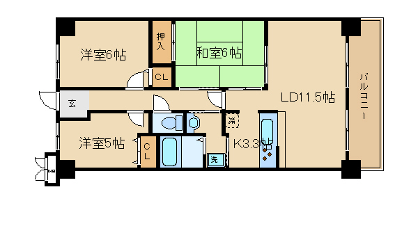 グレーシィ須磨アルテピアI番街の間取り