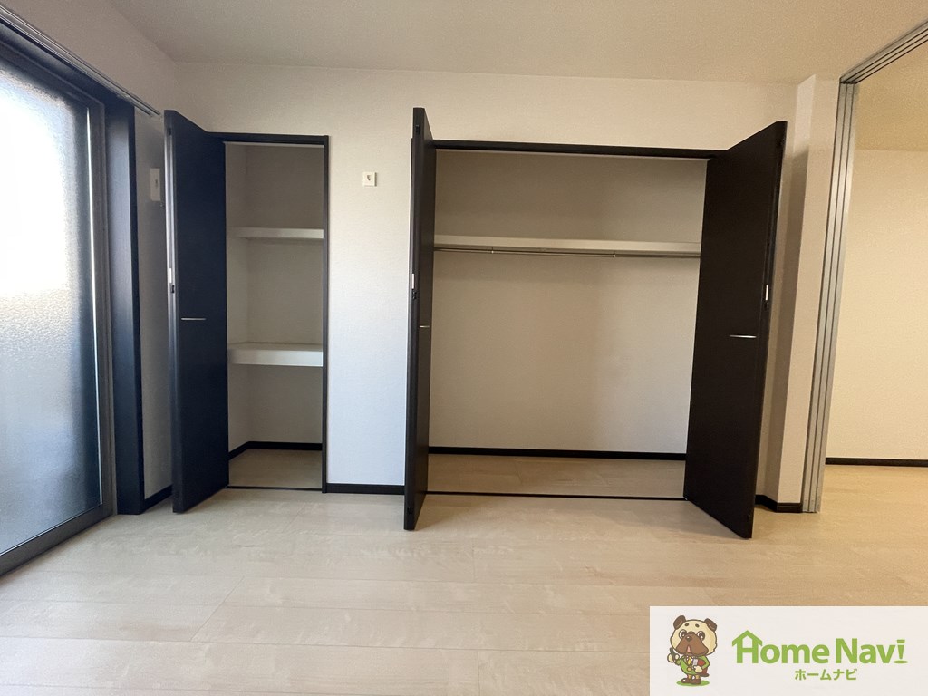 収納　大きな収納で荷物もすっきり片付きます。