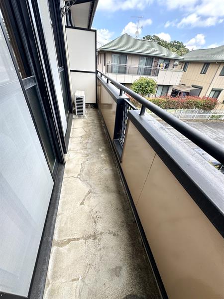 バルコニー　日当たり良好のベランダです