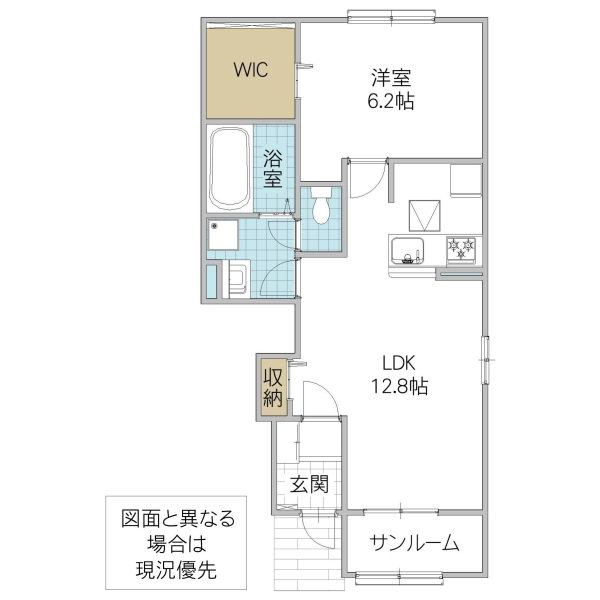 東茨城郡城里町大字石塚のアパートの間取り