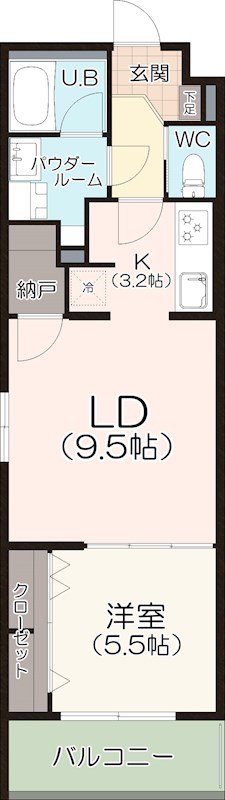 【（仮称）大和通1丁目マンションの間取り】