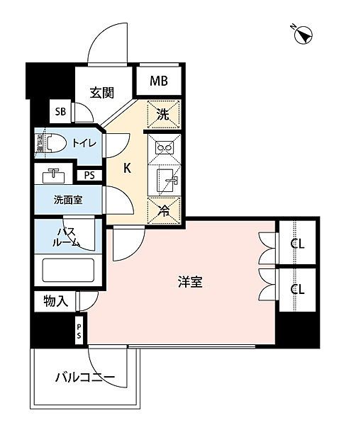 中央区銀座のマンションの間取り