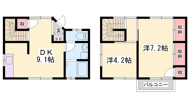 ツインサルビアの間取り