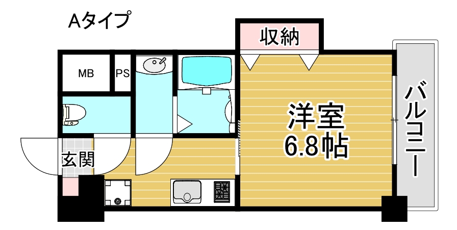 ラグゼ住之江の間取り