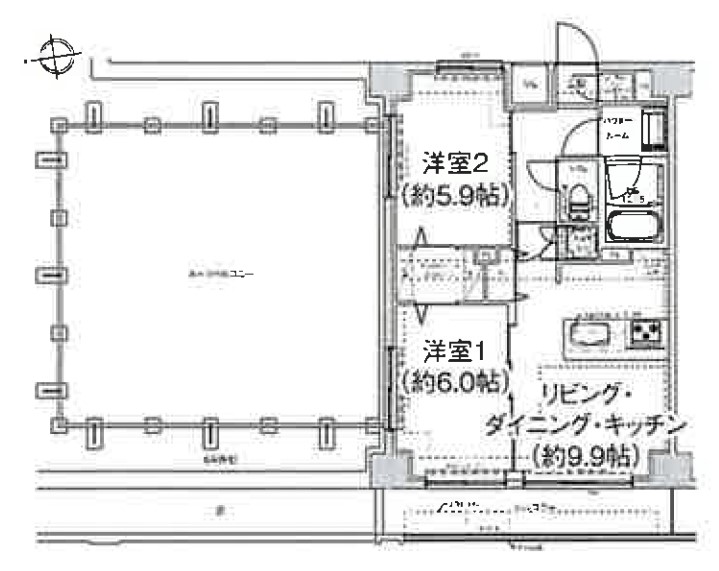 荒川区東日暮里のマンションの間取り