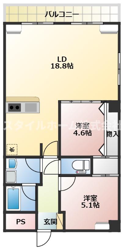 ブルーム山之手の間取り