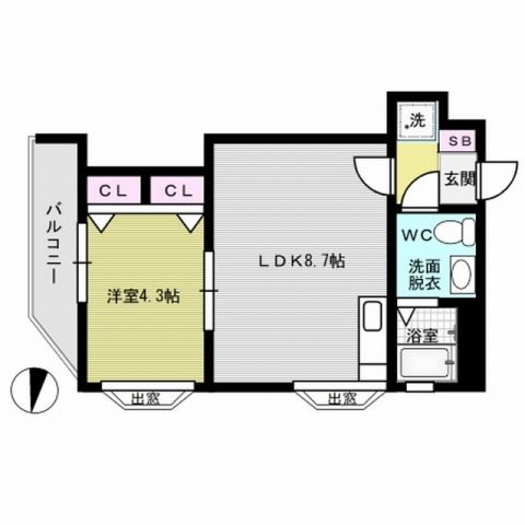 福岡市早良区祖原のマンションの間取り