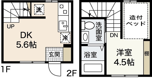 メゾネットＳｈｏｚｏｋｕIIの間取り