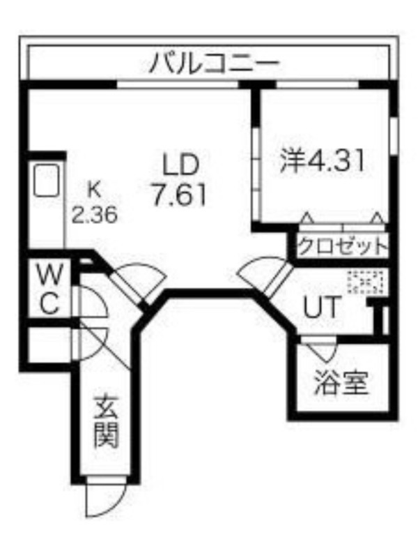 プライムコート平岸の間取り